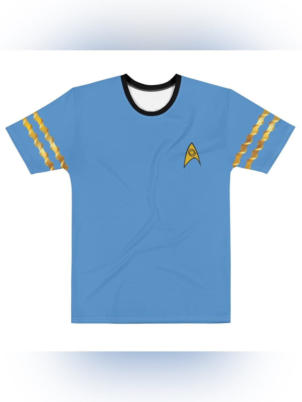 Star Trek: The Original Series Science medical Uniform T-Shirt gold stripes